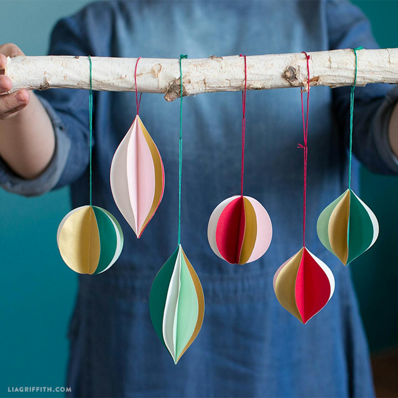 3D DIY Christmas papercraft ornaments
