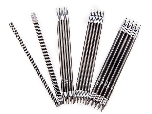 KnitPro Karbonz Double Point Needles 15cm (Set of 5)