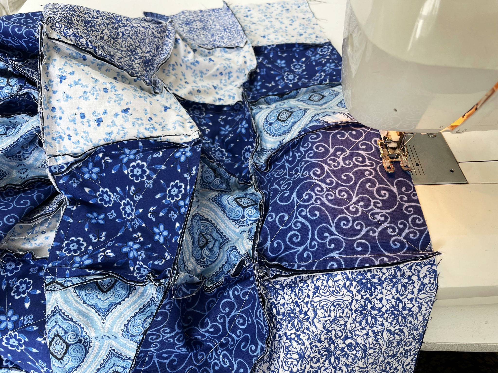 step Sew around your quilt