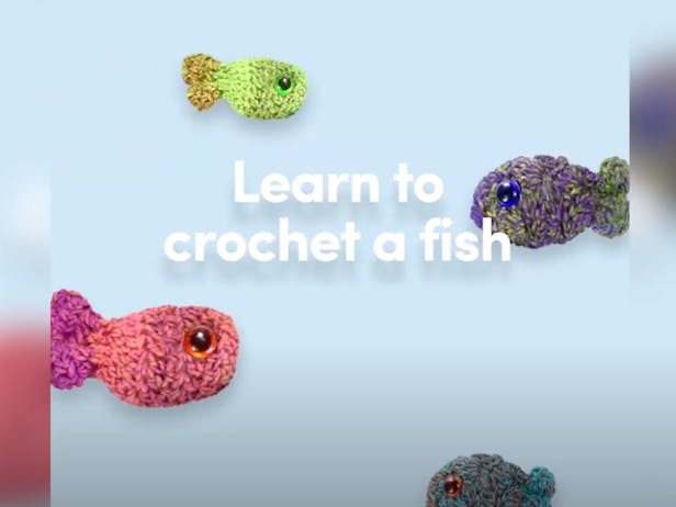 How to crochet a fish in under 10 minutes
