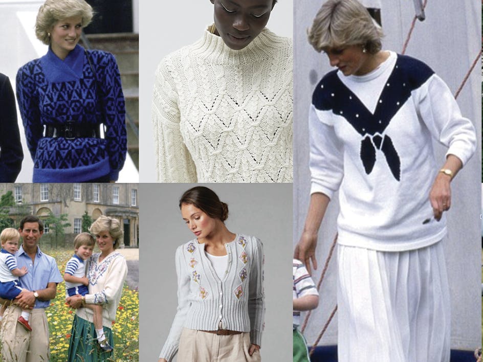 You can knit Princess Diana's most iconic looks 