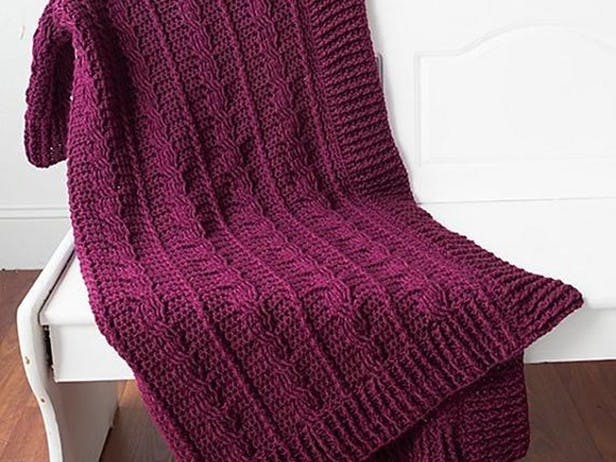 Snowberry Cables Afghan