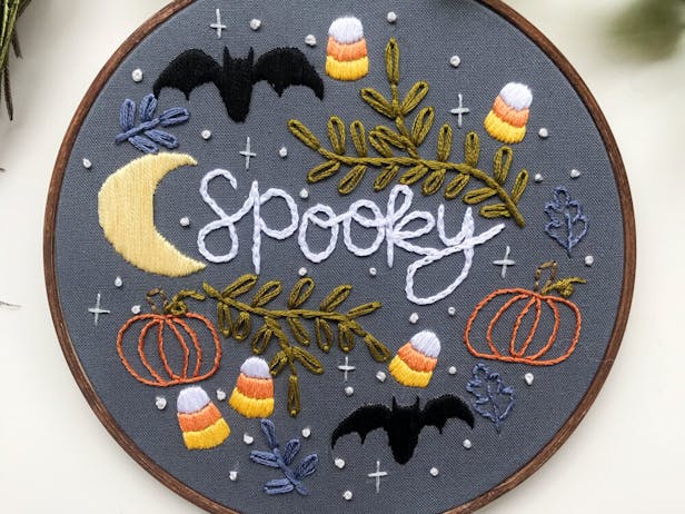 Halloween embroidery