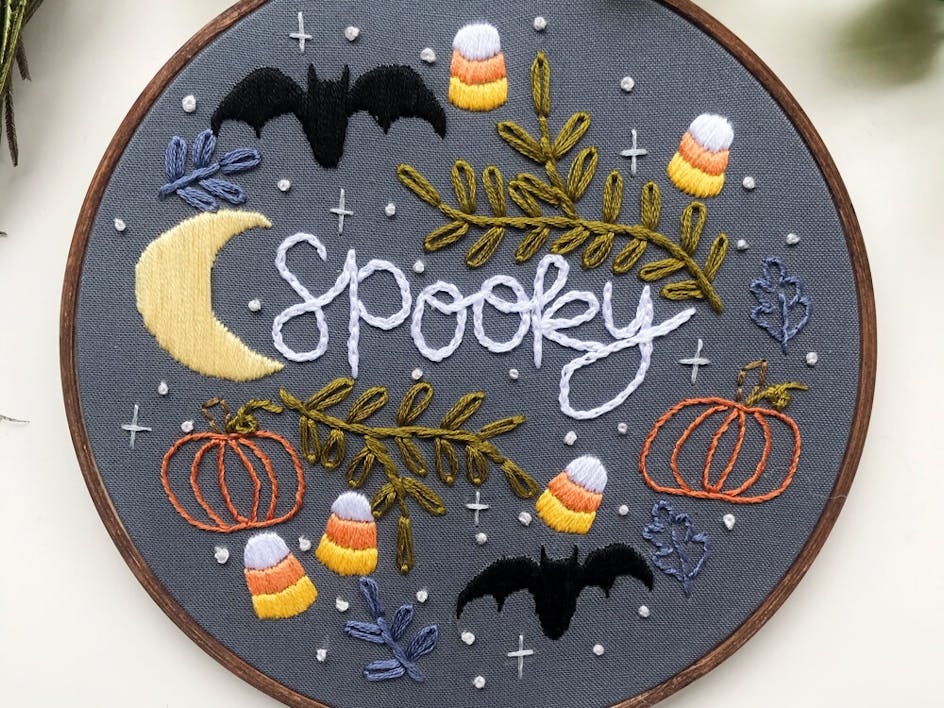 6 Halloween embroidery patterns for the spooky season