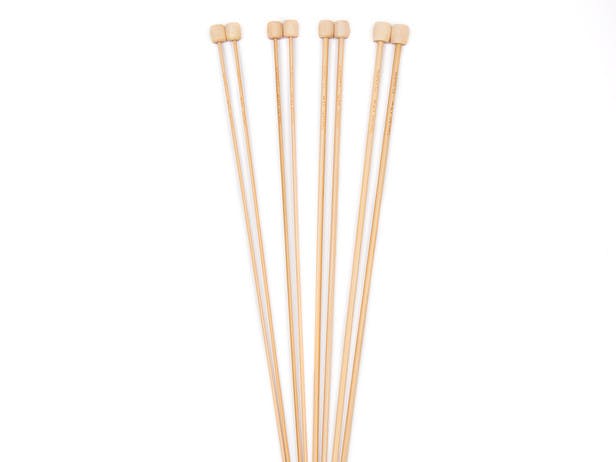 Clover Bamboo Single Point Needle 33cm (13in) (1 Pair)