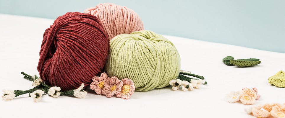 DK yarns for your fabulous floral patterns