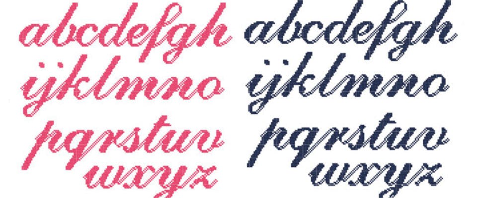 Top 4 free alphabet cross stitch designs