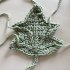 Adding veins to your crochet leaves