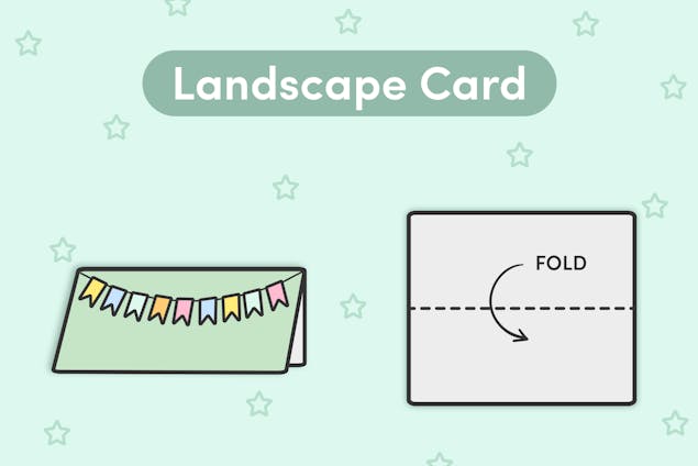 Landscape card fold