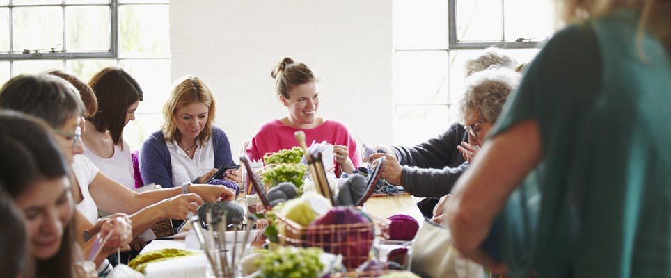 Knitting for cancer charities