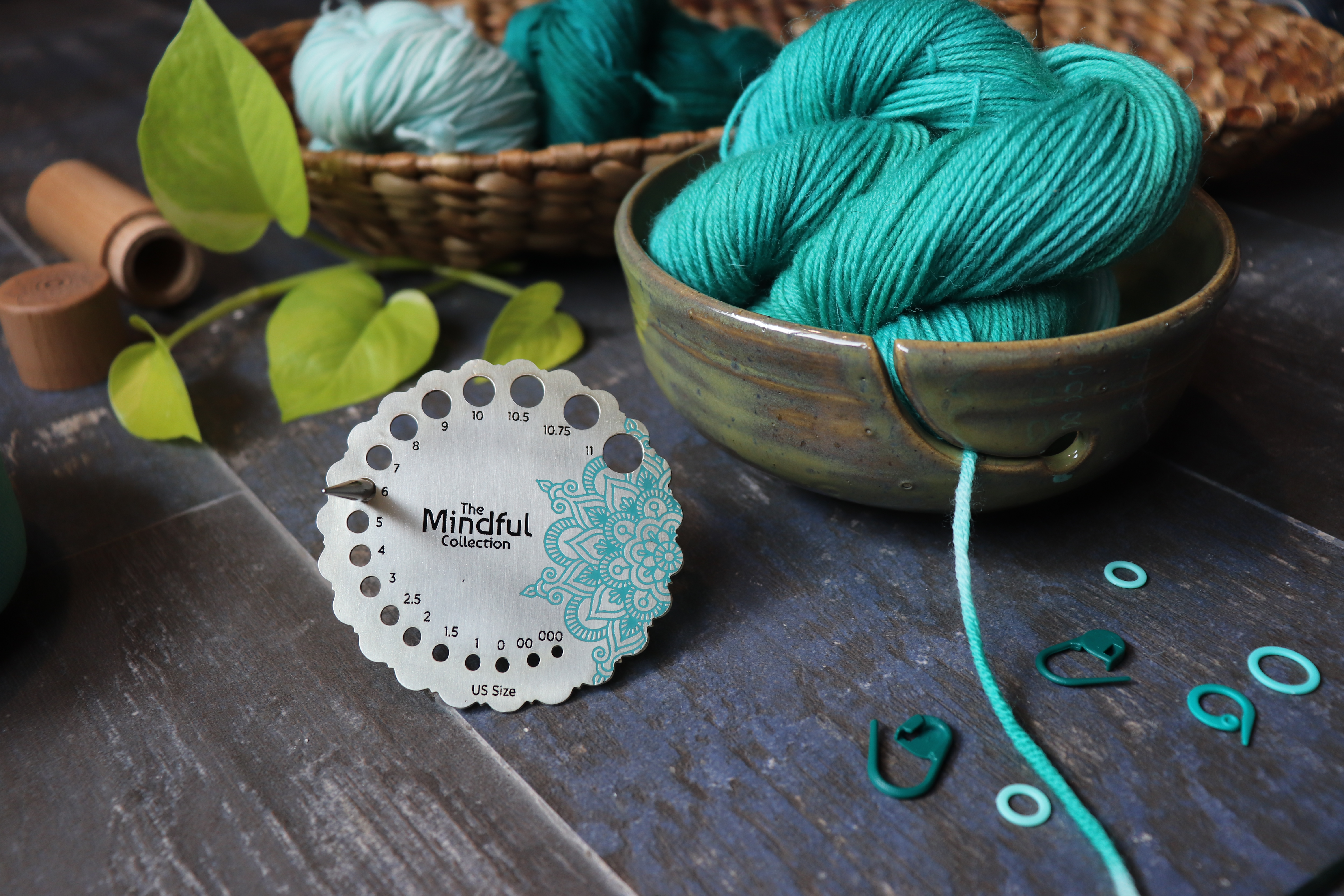 Practice meditative knitting with the new Mindful Collection from Knitter's Pride