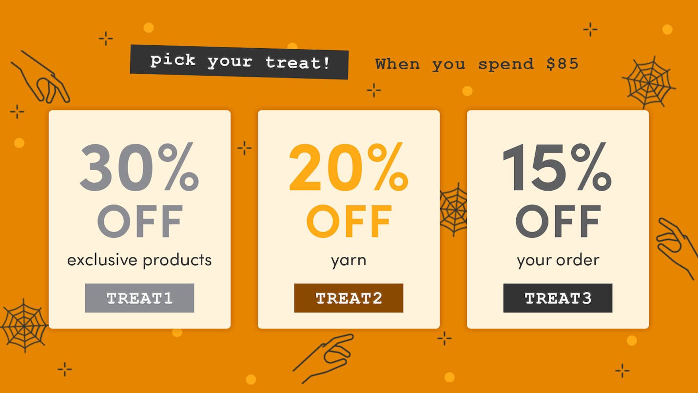 Pick your code and apply it at checkout!