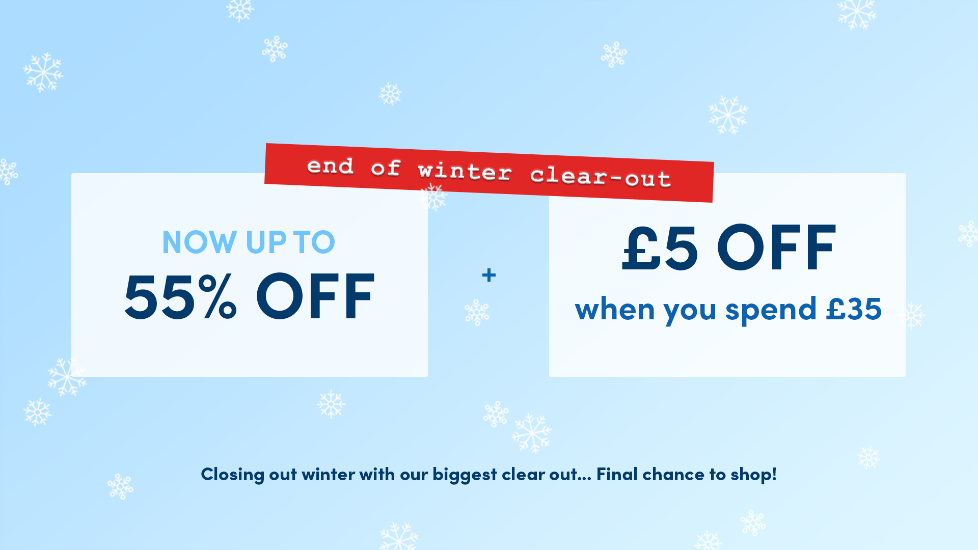 Get £5 off your £35 order — use code FIVEOFF