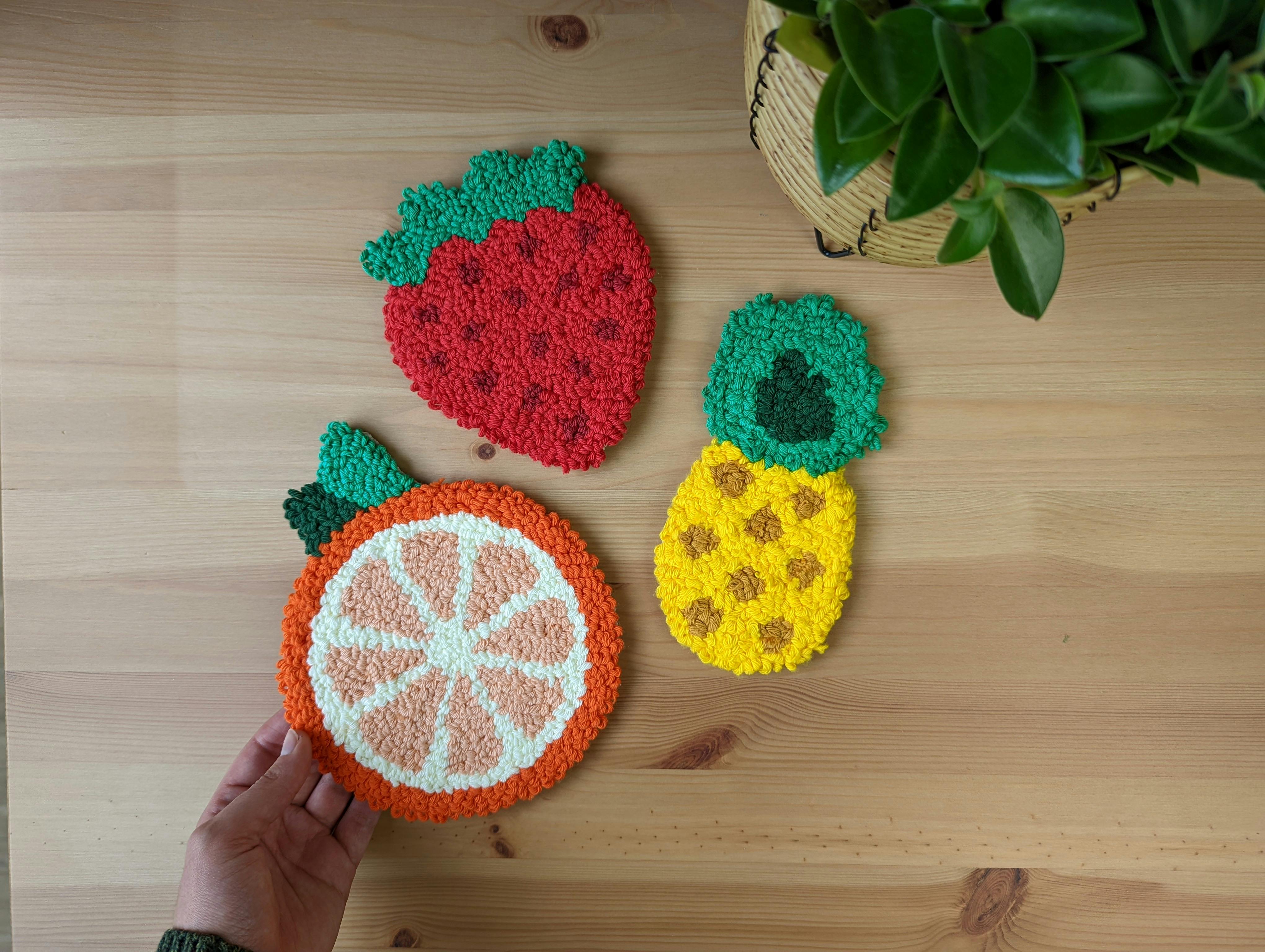 How to Make Punch Needle Coasters + FREE Pattern! LoveCrafts