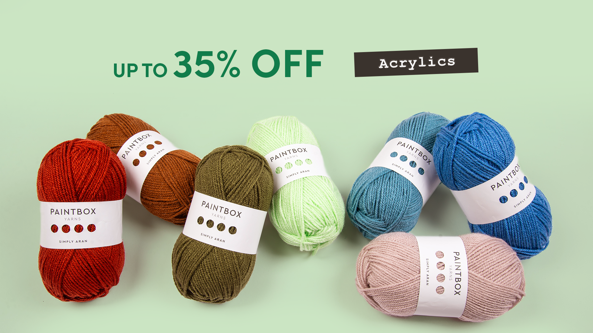 Save up to 35% on Acrylic Yarns!