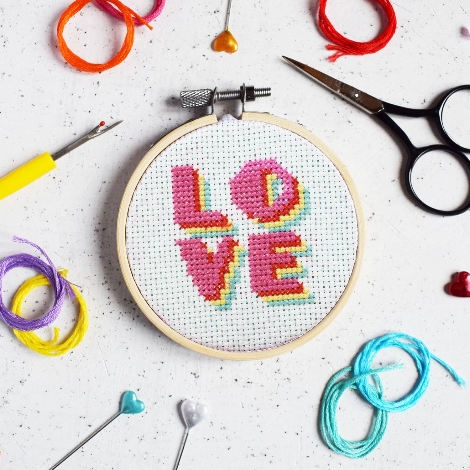 Two hours of cross stitch ASMR & music to craft to