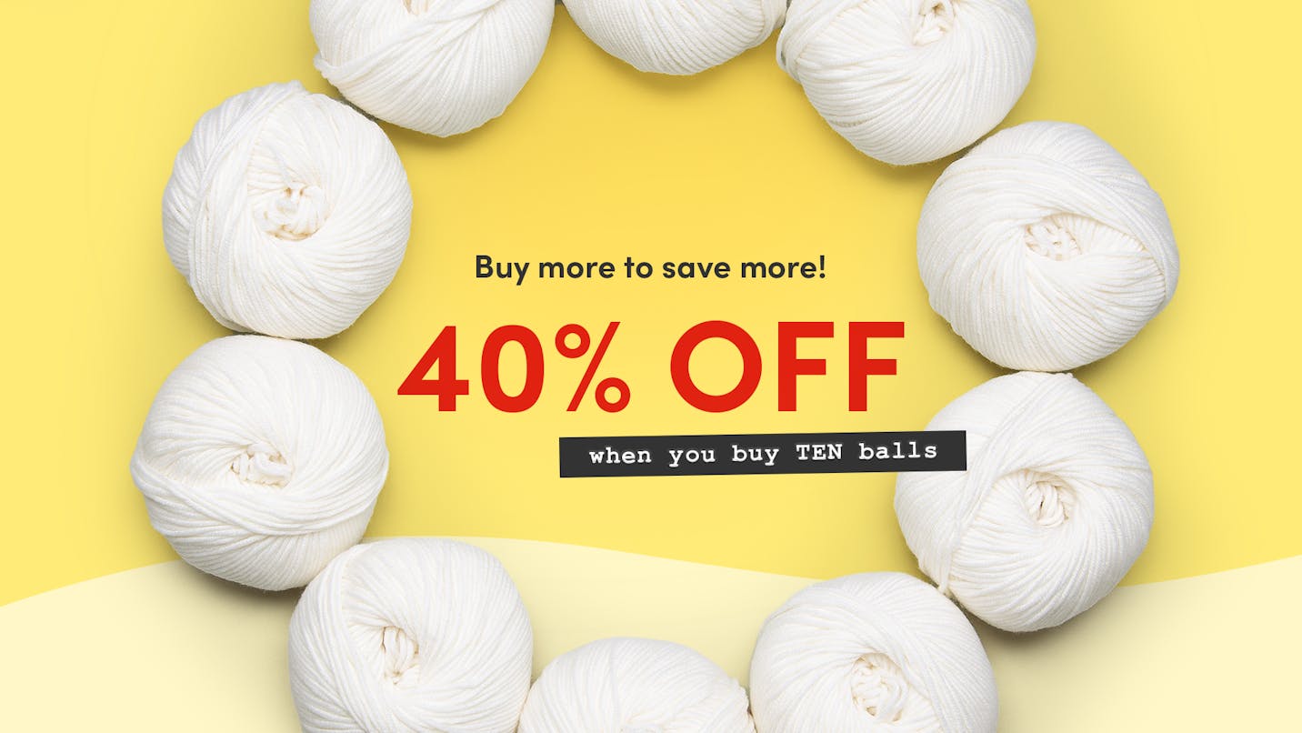 Pick'n'Mix 10 Yarns for 40% off!
