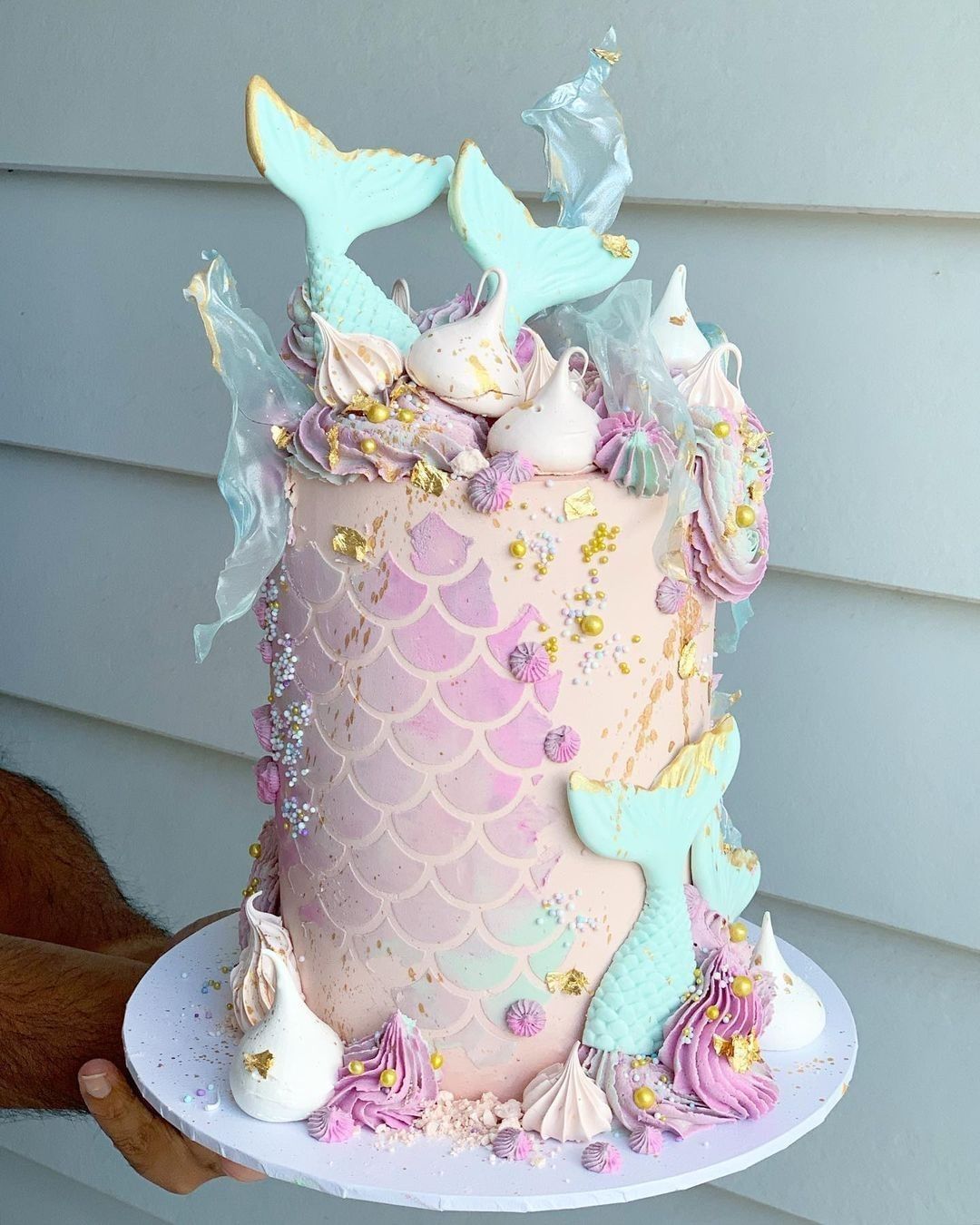 mermaid-cakes-acrylic-topper-custom-design-melbourne-yarraville | Miss  Noble Melbourne: Specialty Cakes, Desserts, Events, Classes