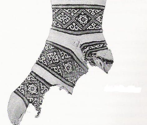 Arabic knitting sock