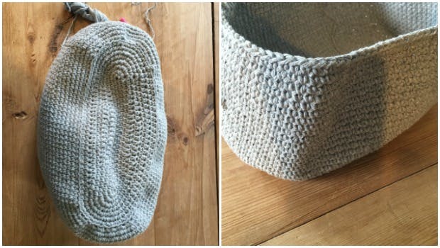 Continue crocheting in rounds to make your crochet bag