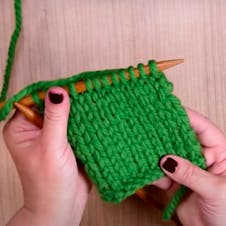 Counting rows of stocking stitch 