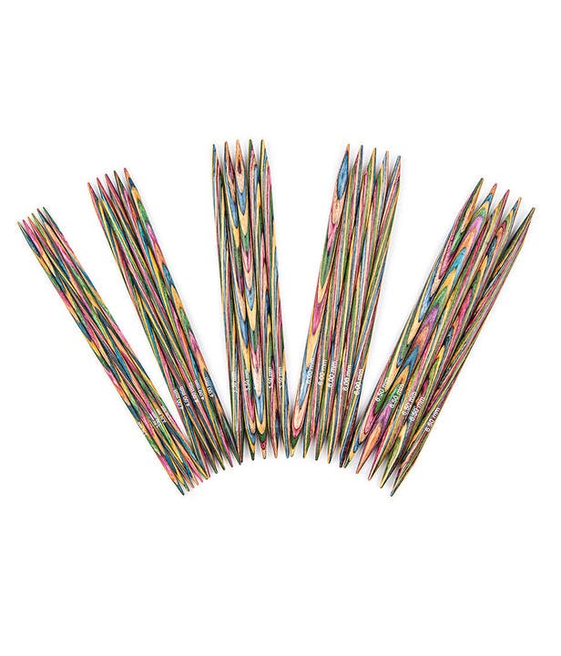 knitpro symfonie double pointed needles 15cm set of 5