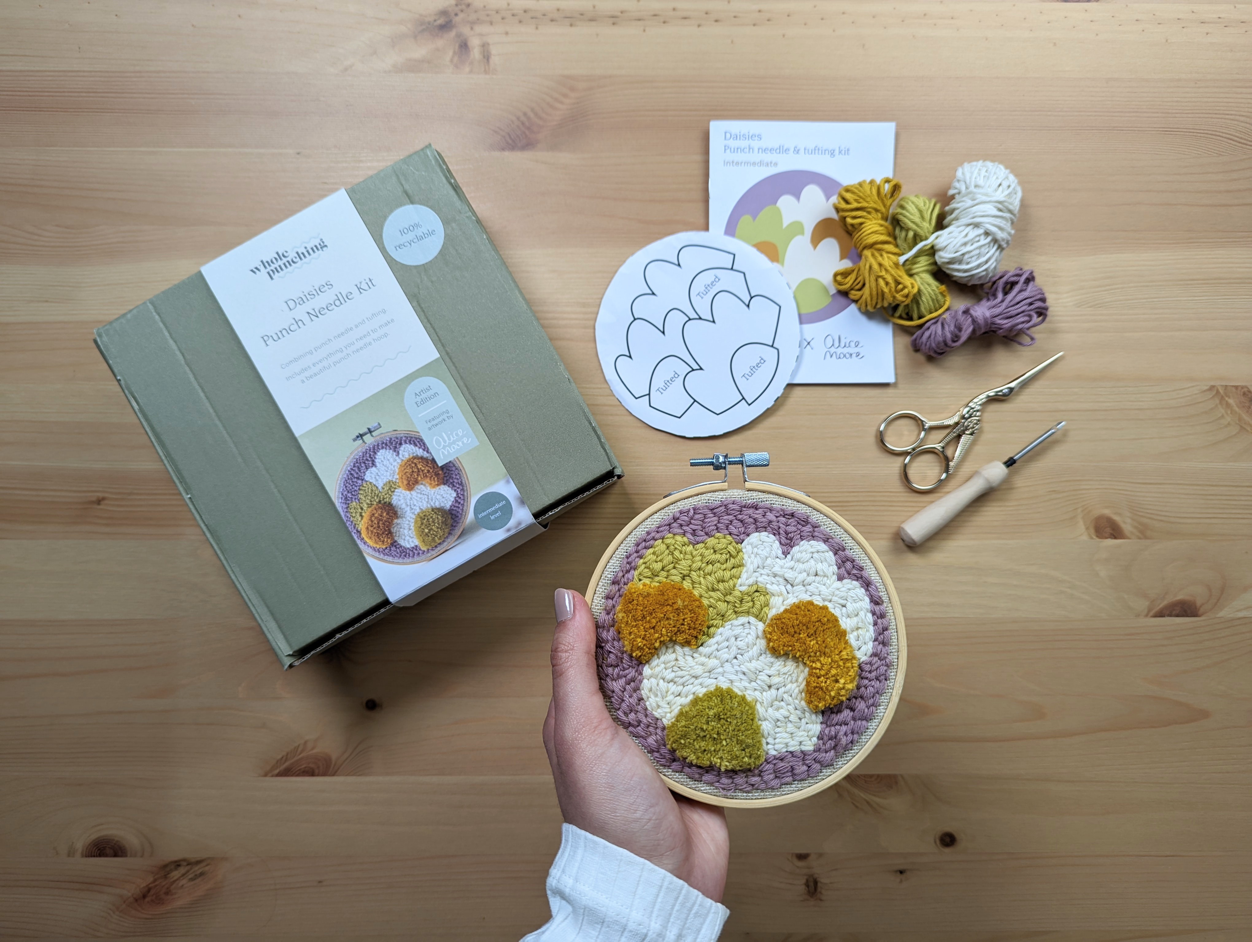 One hour of punch needle crafting ASMR sounds