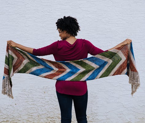 Idle Wanderer shawl knitting pattern