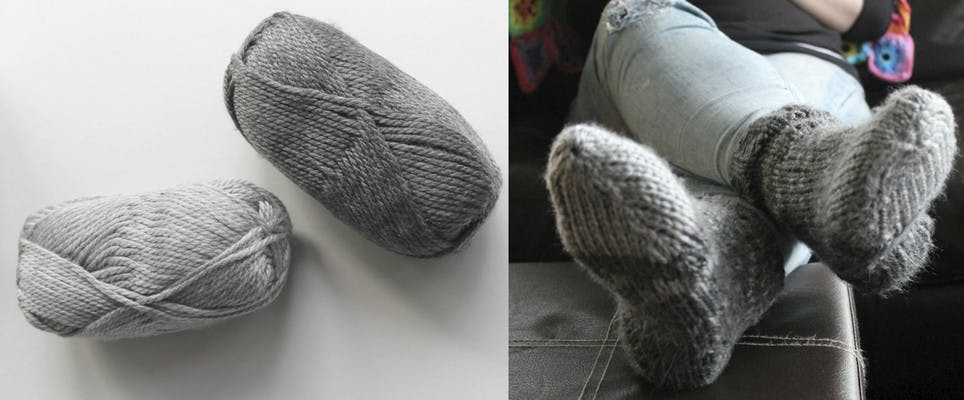Knit by Bit: Free chunky sock knitting pattern