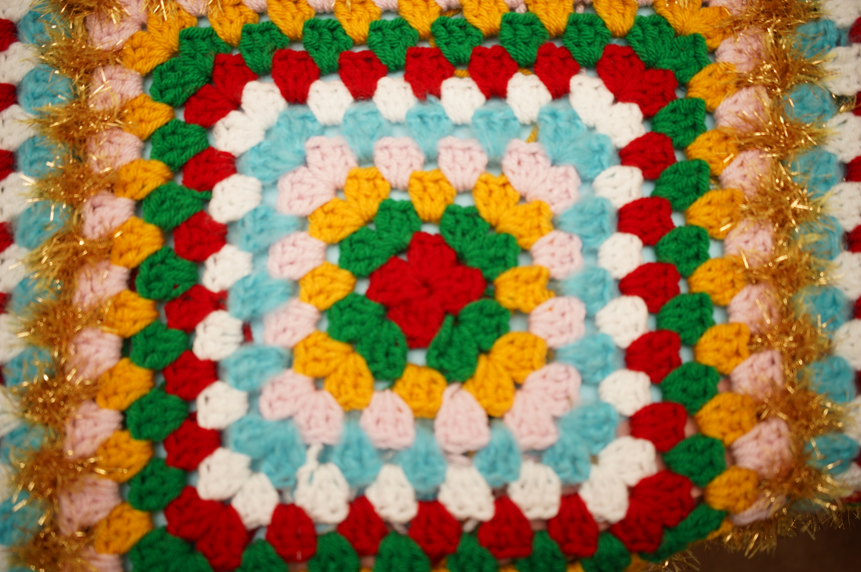 Crochet a Glitzy Granny Square Blanket for Christmas!