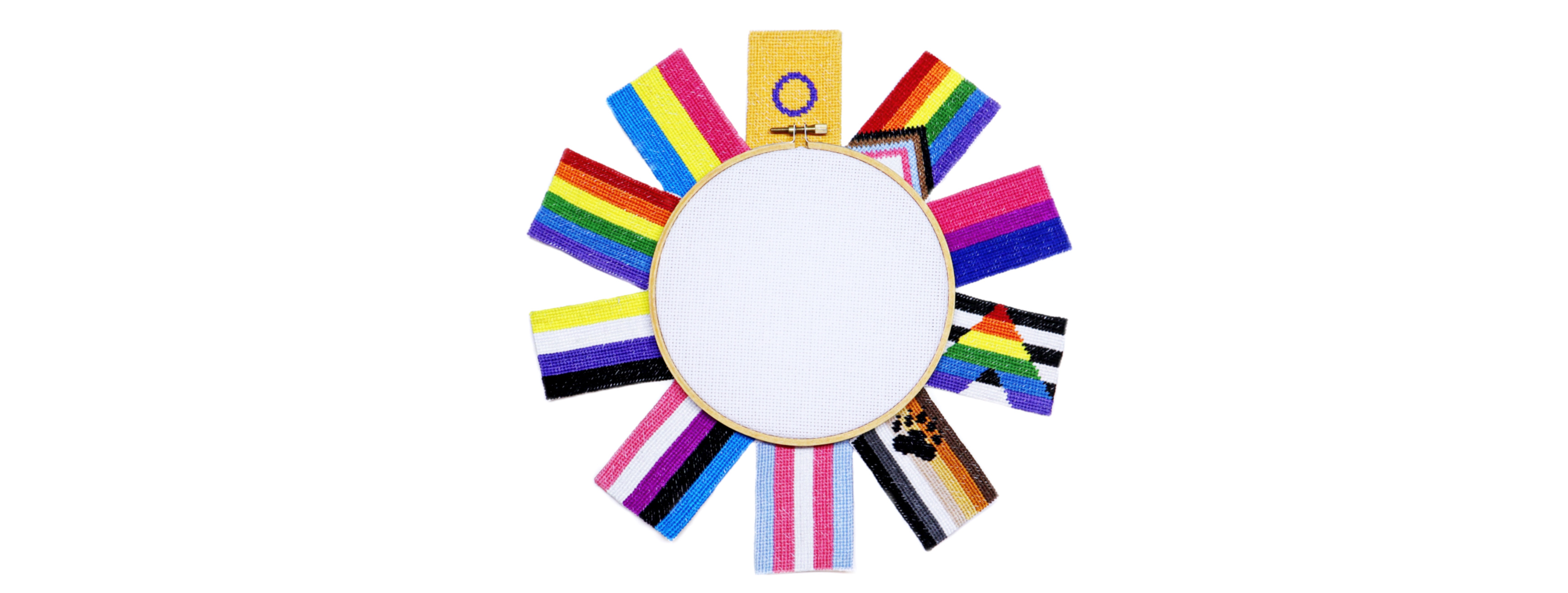 How to make cross stitch pride patches!