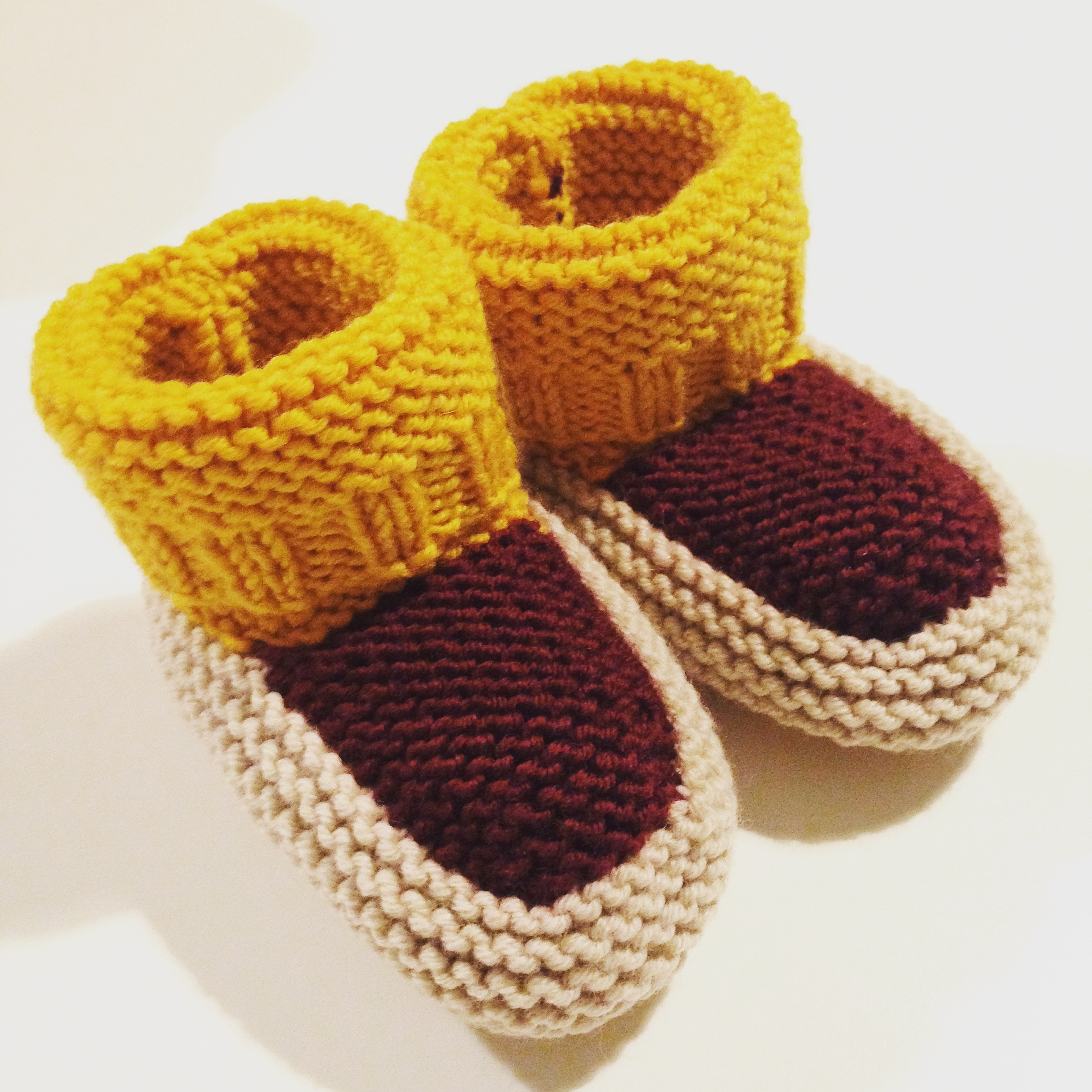 Caroline O's Baby Booties in Autumn Colours