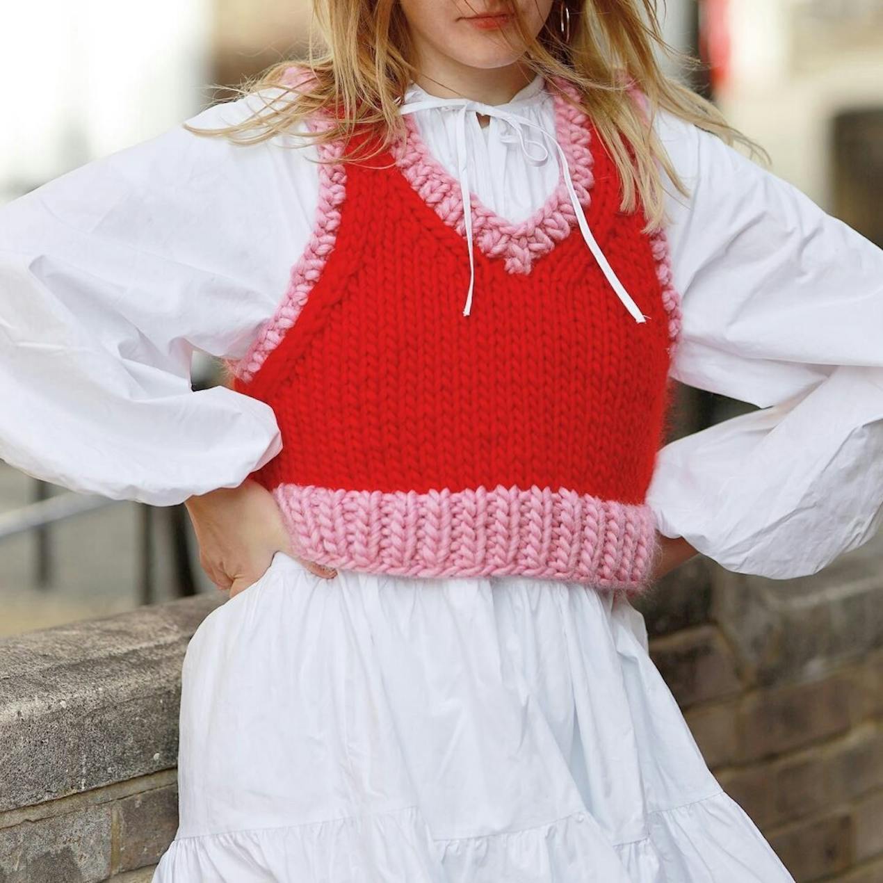 Knitted sweater vest - Vicky's Vest