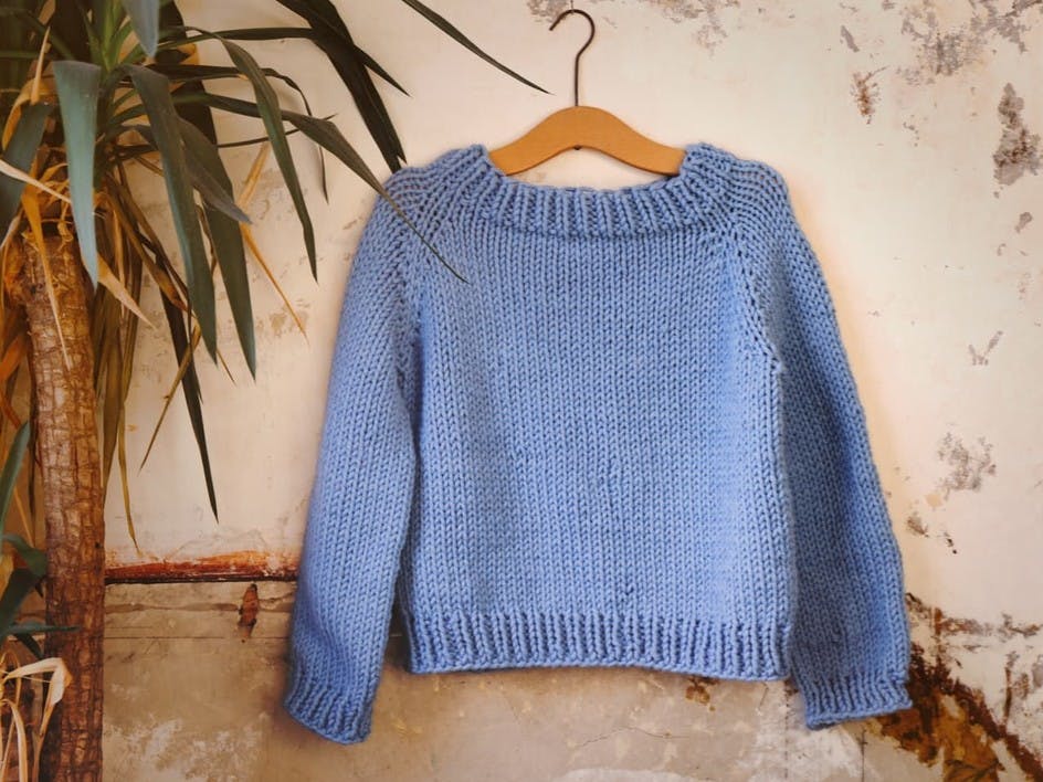 Knit me in a weekend: exclusive free super chunky sweater pattern!