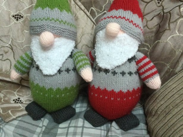 Two Scandi style Christmas gnomes