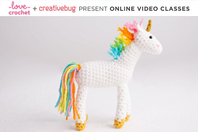 crochet rainbow unicorn