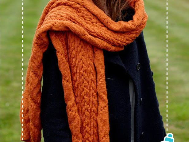 Catherine Scarf - Knitting Pattern For Women in Willow & Lark Ramble
