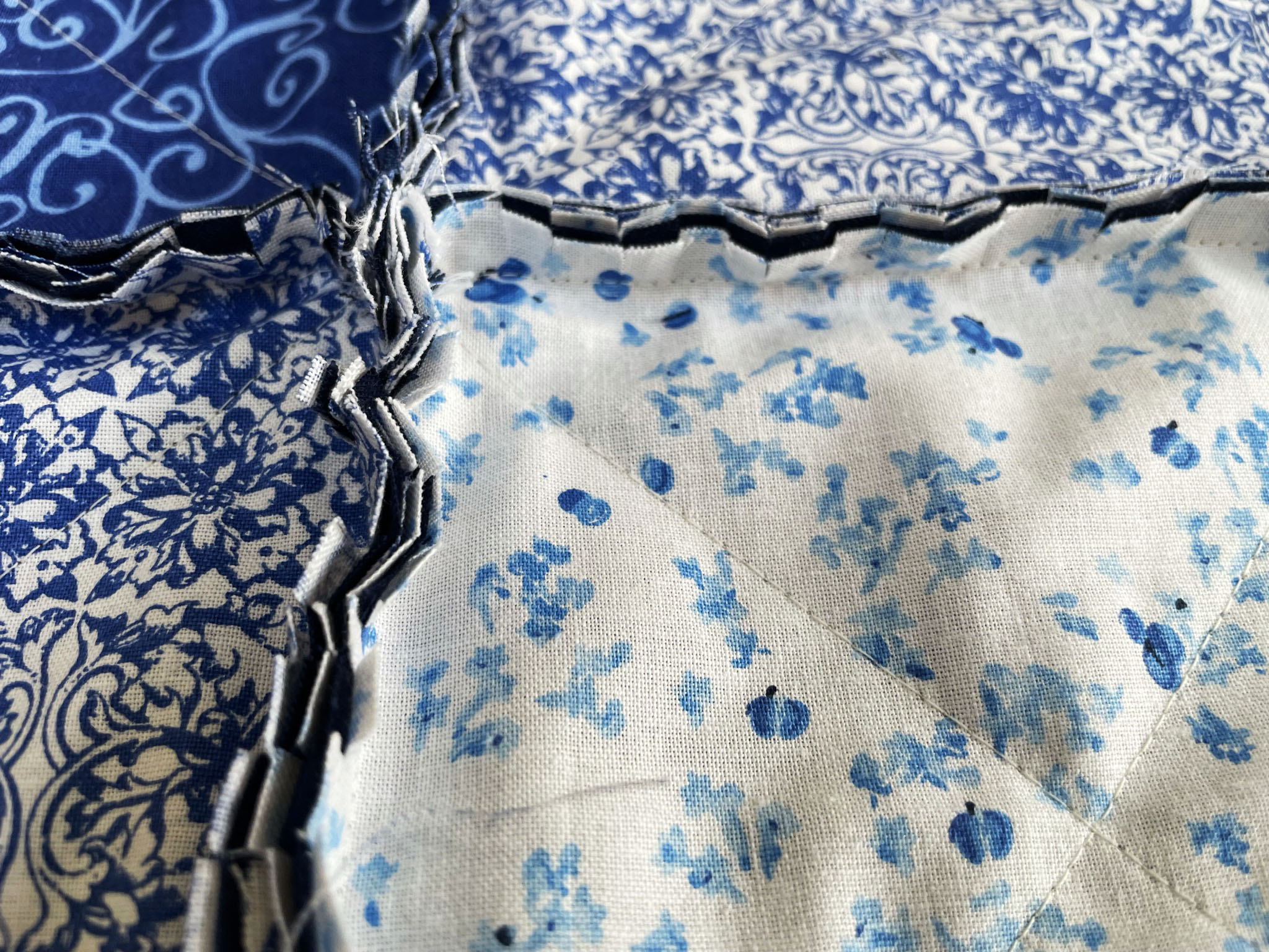 step Snip your seams