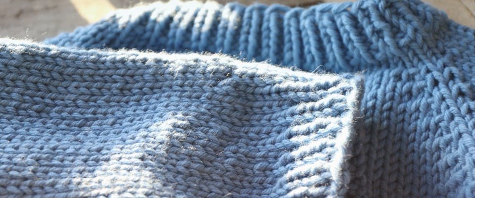 Knit me in a weekend: exclusive free super chunky sweater pattern!