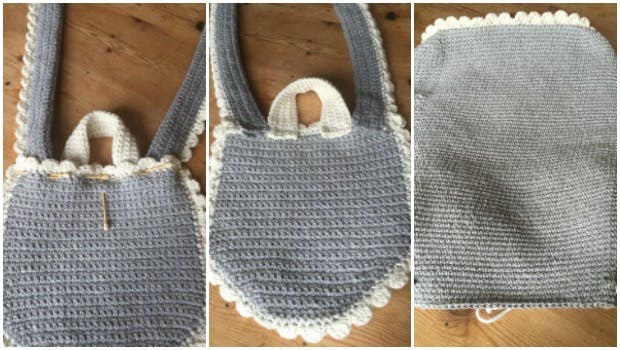 Add a bow to your crochet bag