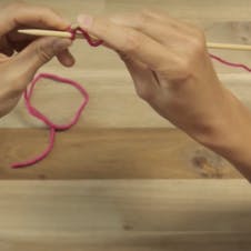 slip off the stitch to complete knit stitch