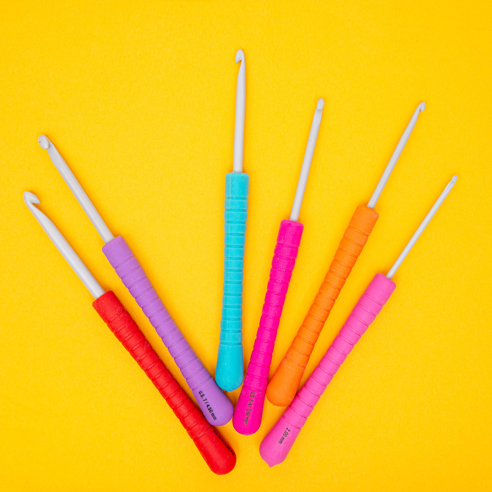 Plastic crochet hooks