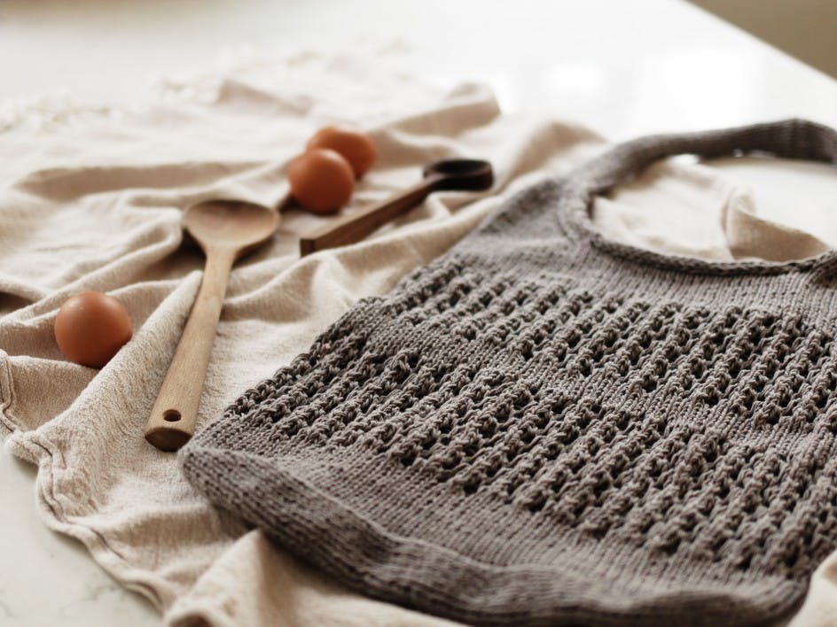 How to knit a market tote bag