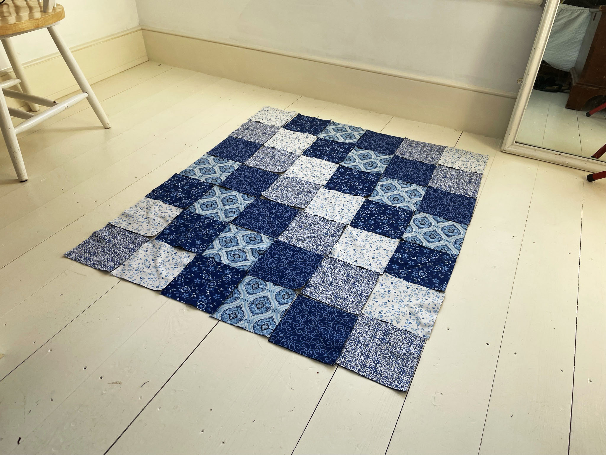 step Plan the layout of your squares