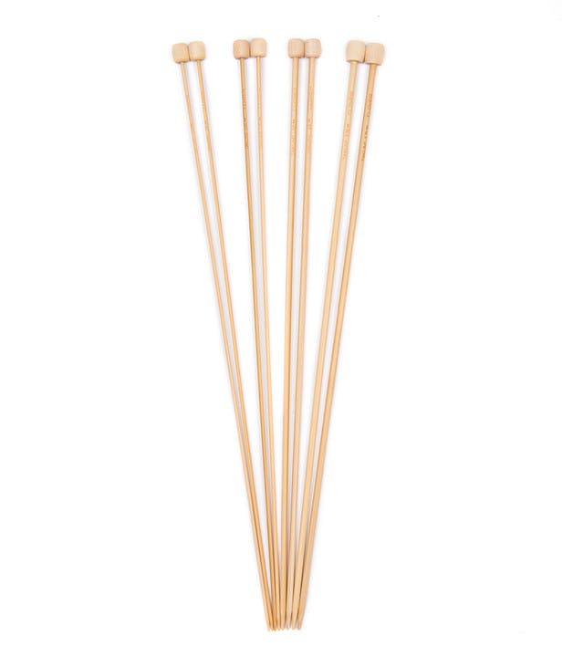 Clover Bamboo Single Point Needle 33cm (13in) (1 Pair)