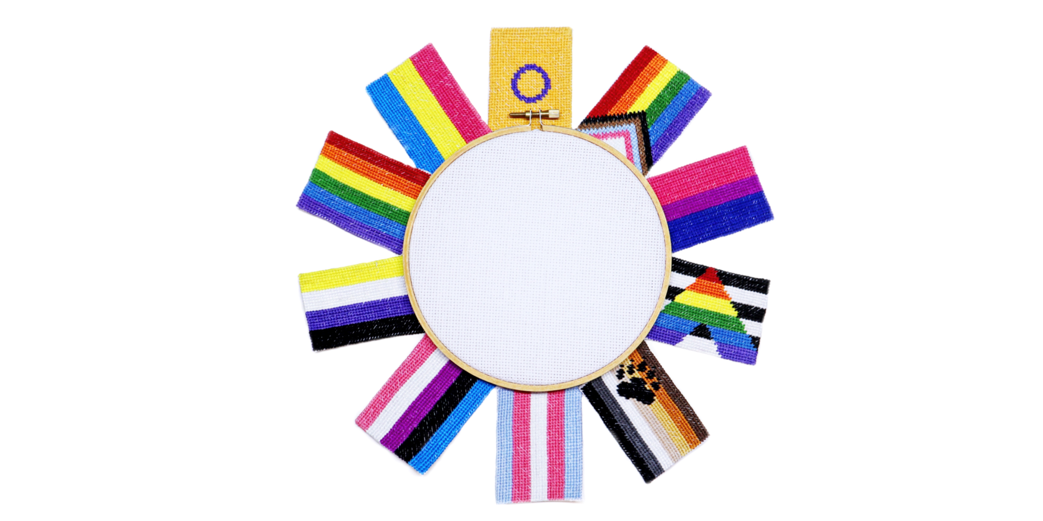 How to make cross stitch pride patches!