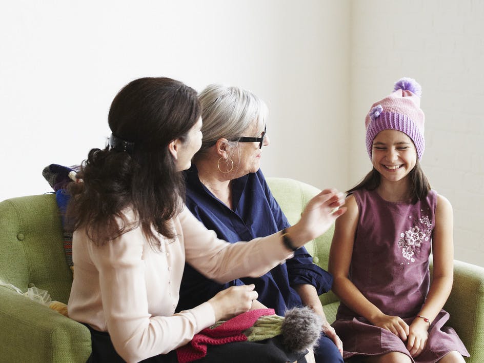 Knitting with Nana