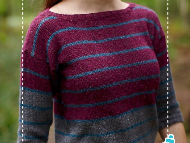 Emily Jumper - Knitting Pattern For Women in Willow & Lark Woodland