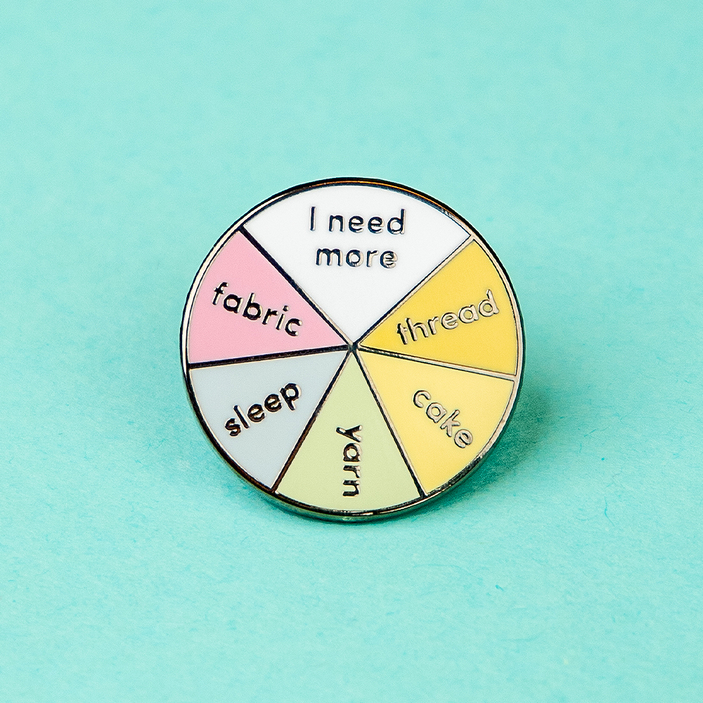 LoveCrafts Enamel Pin Badge  - I Need Wheel