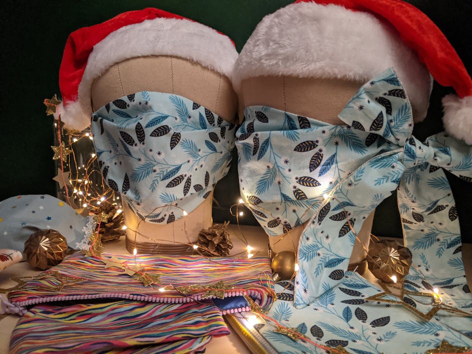 How to make fancy face masks: Bow, Pouch & Beard Mask DIY